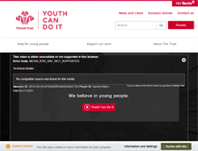 Tablet Screenshot of princes-trust.org.uk